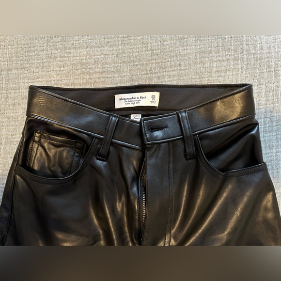 Abercrombie leather pants - Picture 3 of 3